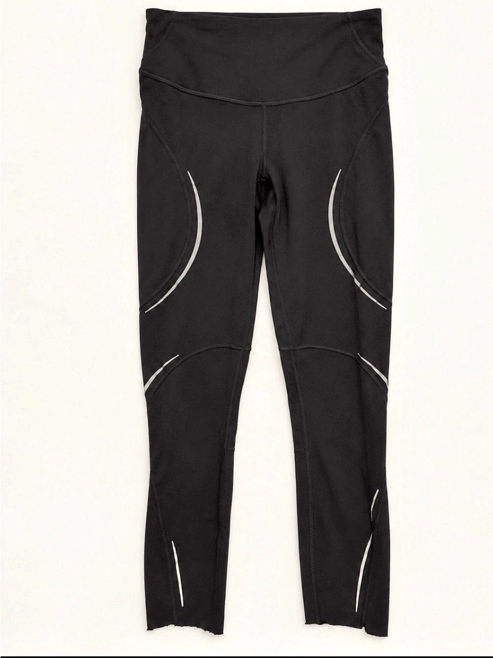 Lululemon Black Reflective Running Leggings | Size 2 | 25” Inseam